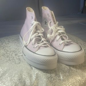 Lavender platform converse